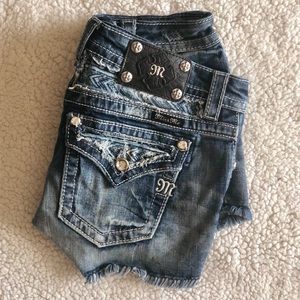 Miss Me Aztec Jean Shorts